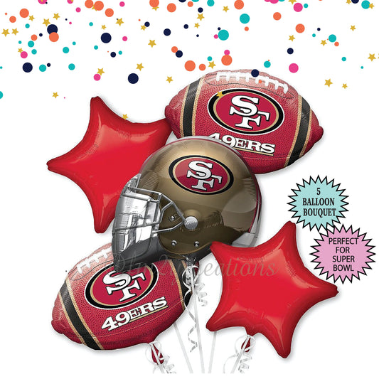 San Francisco 49ers | 49ers Football | SF 49ers | Super Bowl Party Decorations | Super Bowl Party | 49ers SF | Super Bowl Balloons NFL
