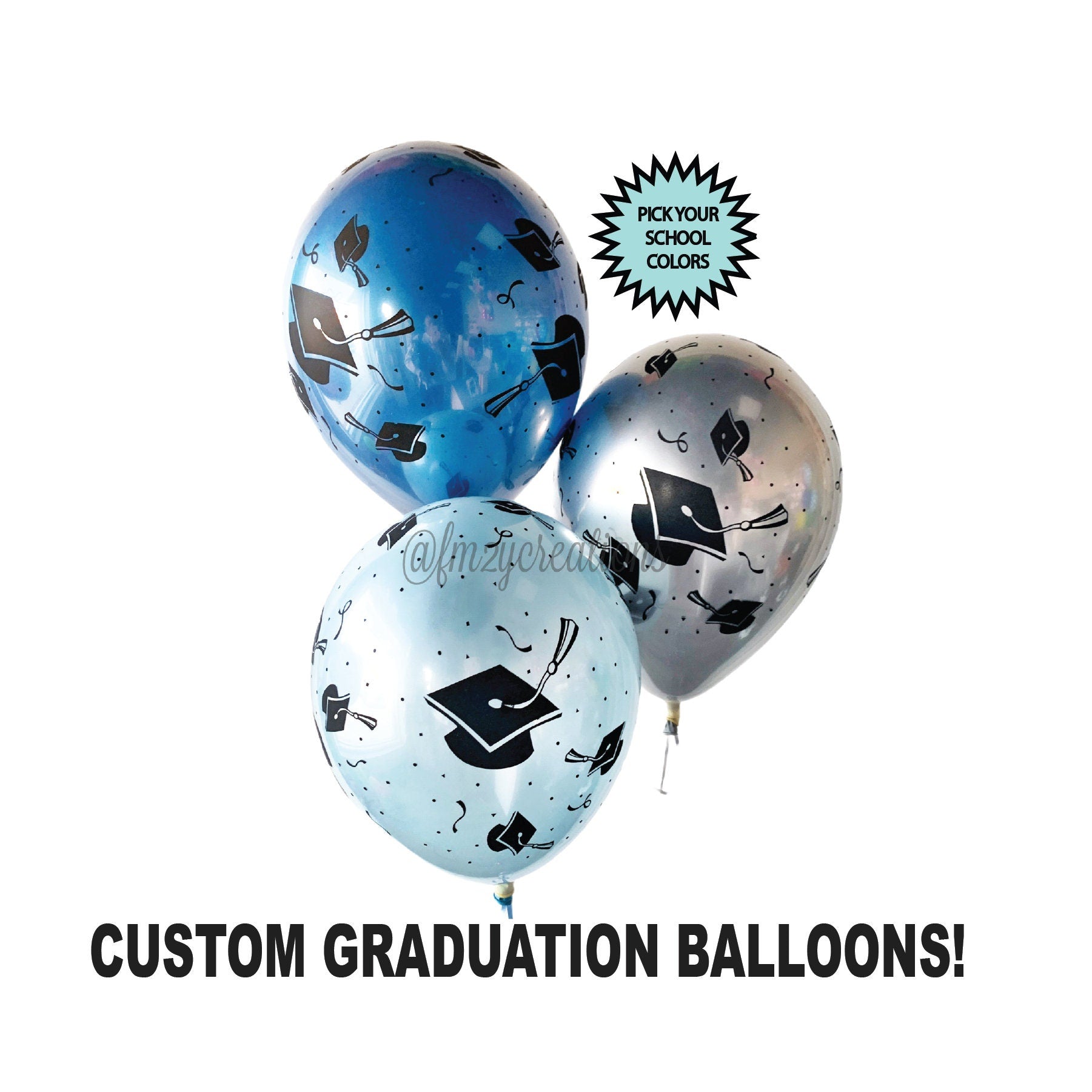 GRADUATION BALLOONS | Graduation Party Decor | College Graduation Ball ...