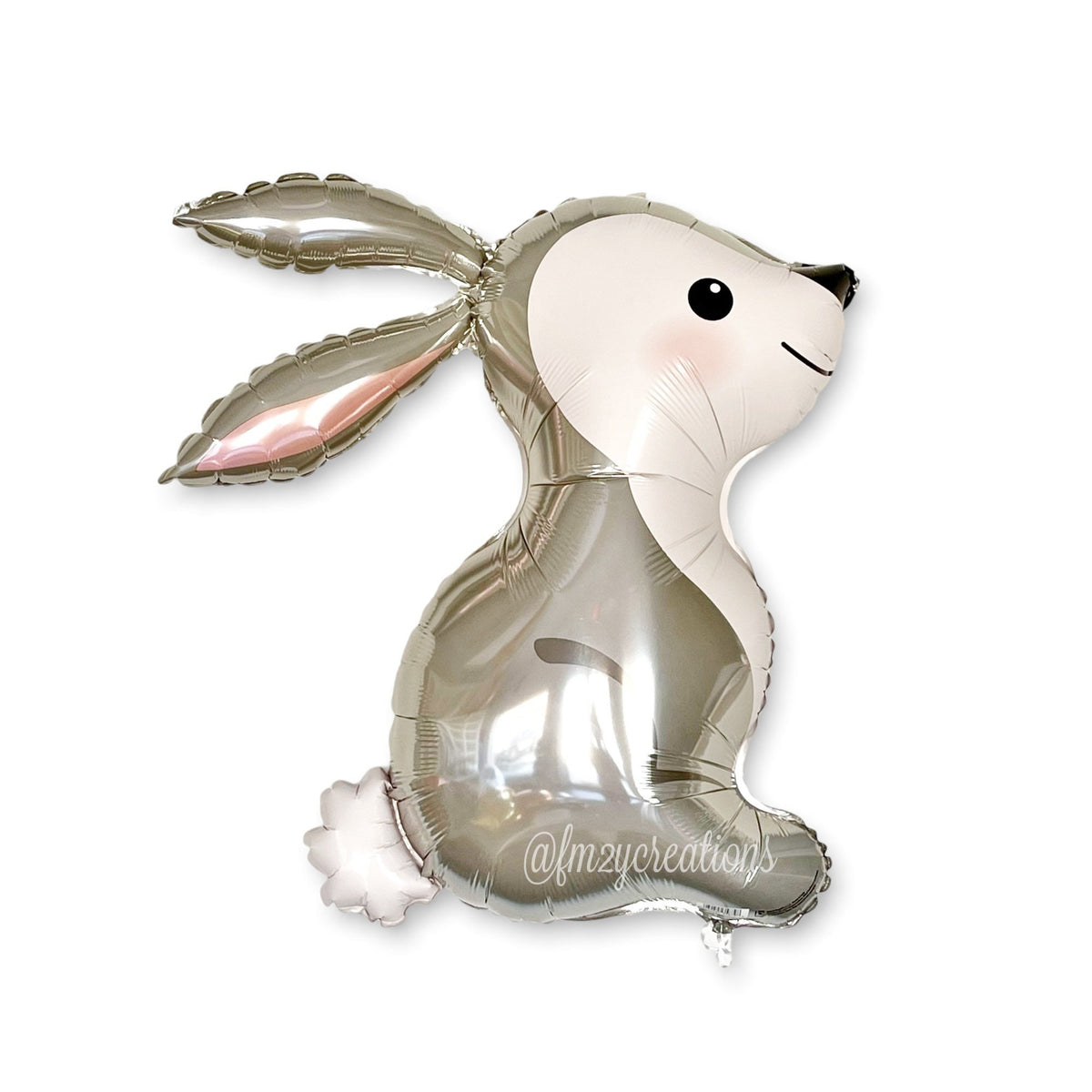 Pink Rabbit Balloon Woodland Bunny Rabbit Pink and Silver Balloon Set** – Joyful Party Co.