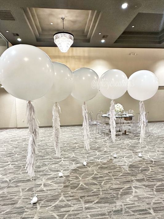 Helium Jumbo with tassels